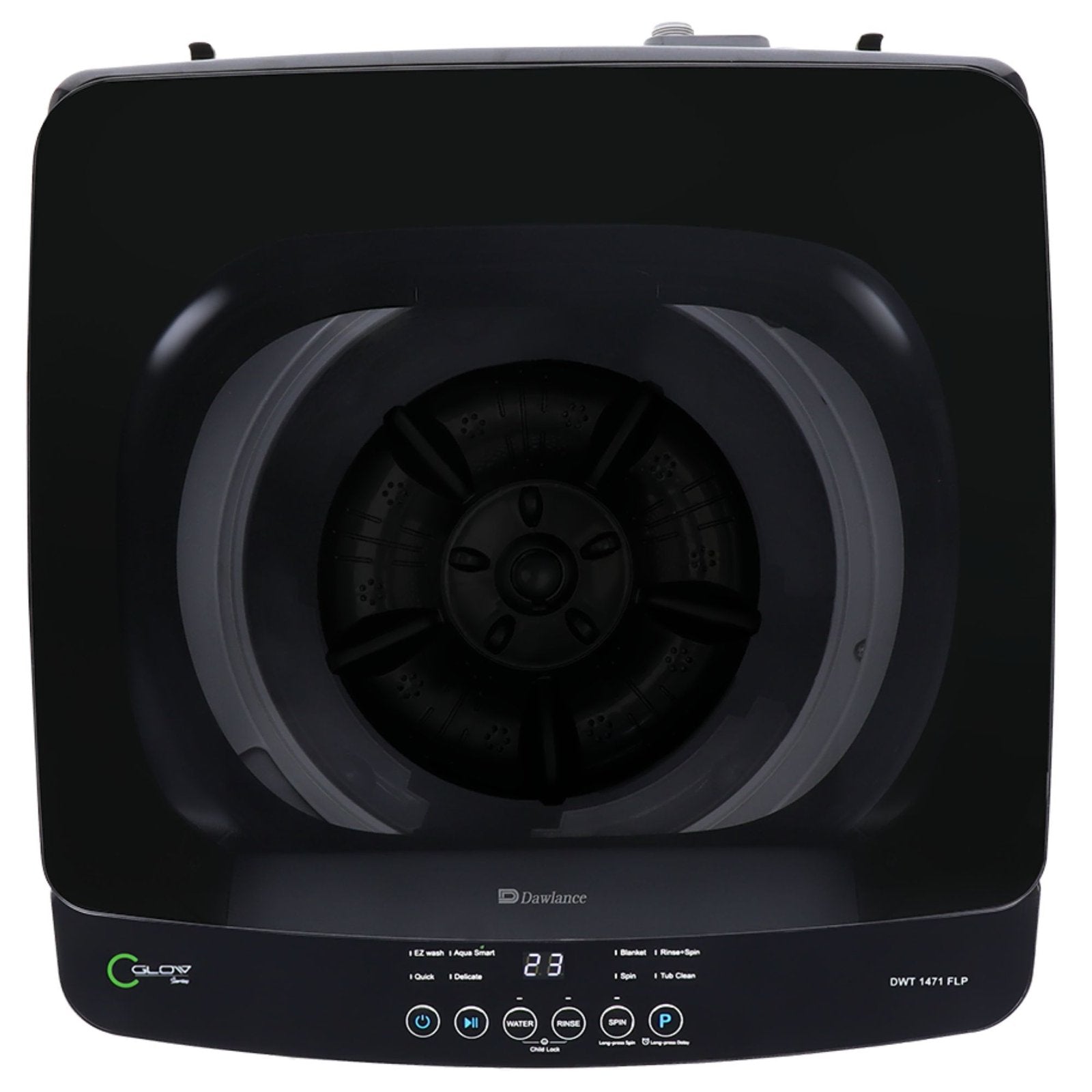 Dawlance DWT 1471 FLP Washing Machine 12 kg - Top Load - Hand Care Technology - Extreme + Dryer - Triple Waterfall Technology - Pro-Fabric Diamond Drum