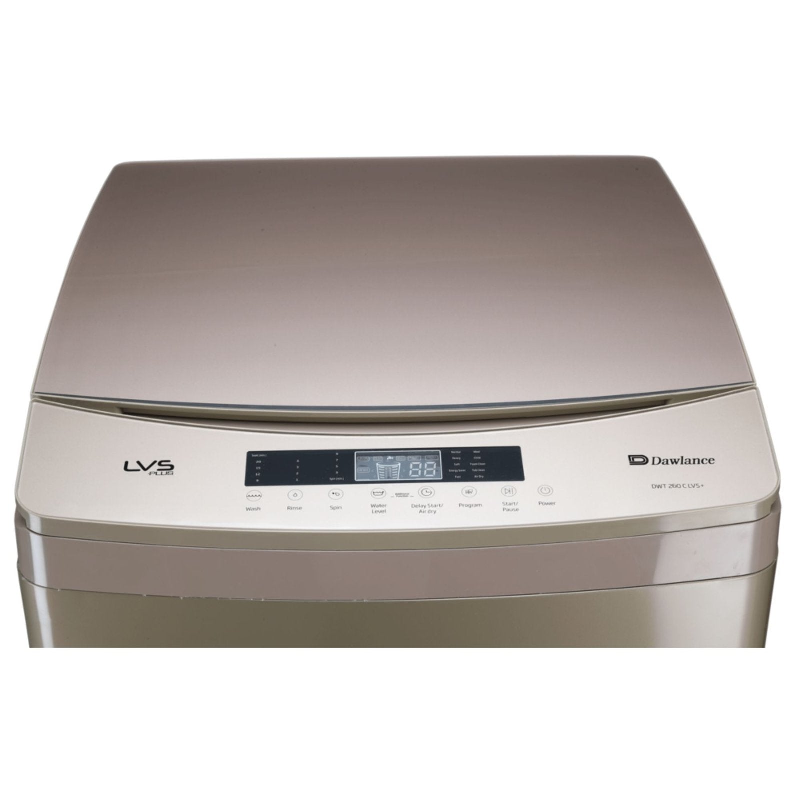Dawlance DW 260 S LVS 9 kg Washing Machine - Top Load - Triple Waterfall Technology - Pro-Fabric Diamond Drum - Available at Electro Zone