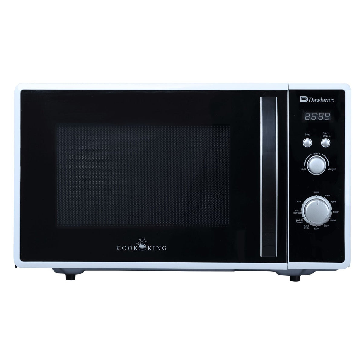 Engineered for efficient daily cooking, the Dawlance DW 388 Microwave Oven features a digital control panel, 23-liter capacity, and 800W heating power.