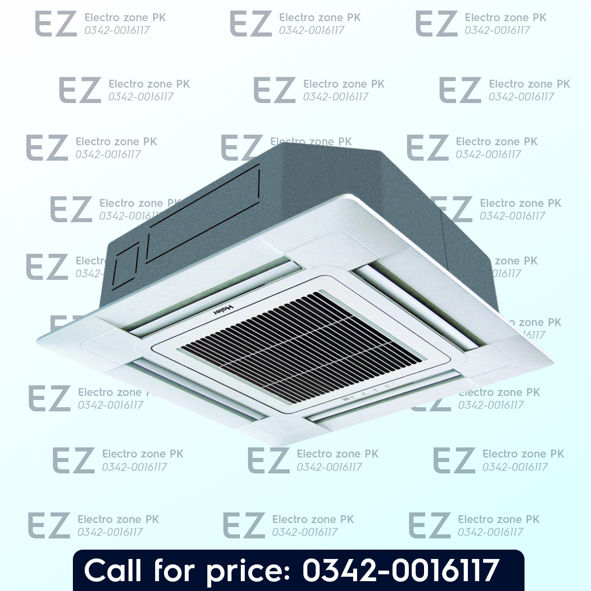 Haier 1.5 Ton HBU 18HE DC Inverter AC Ceiling Cassette features DC inverter compressor, 4-way airflow, efficient cooling and best price at Electro Zone Pakistan.