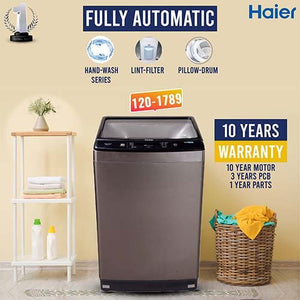 Haier 12kg 120 1789 Washing Machine features powerful motor, efficient wash cycles and durable performance at Electro Zone Pakistan with best price.