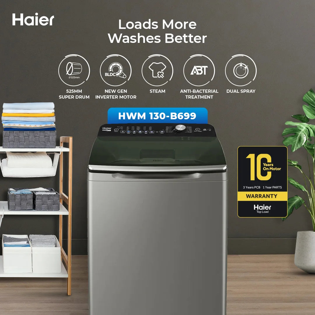 Haier HWM130-B699 Fully Automatic Washing Machine