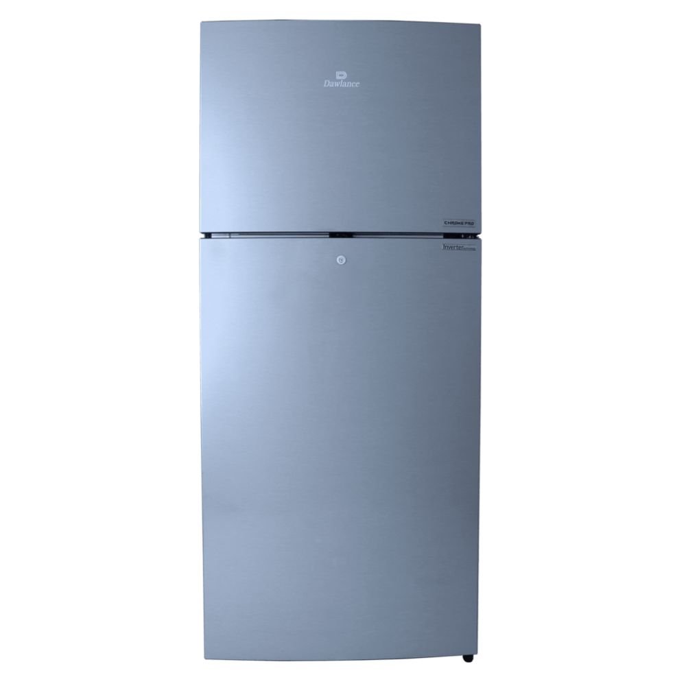 DAWLANCE 8 CUBIC FEET REFRIGERATOR 9140WB CHROME PRO HAIRLINE SILVER 266 LITER HYBRID COOLING WITH 12 YEARS WARRANTY