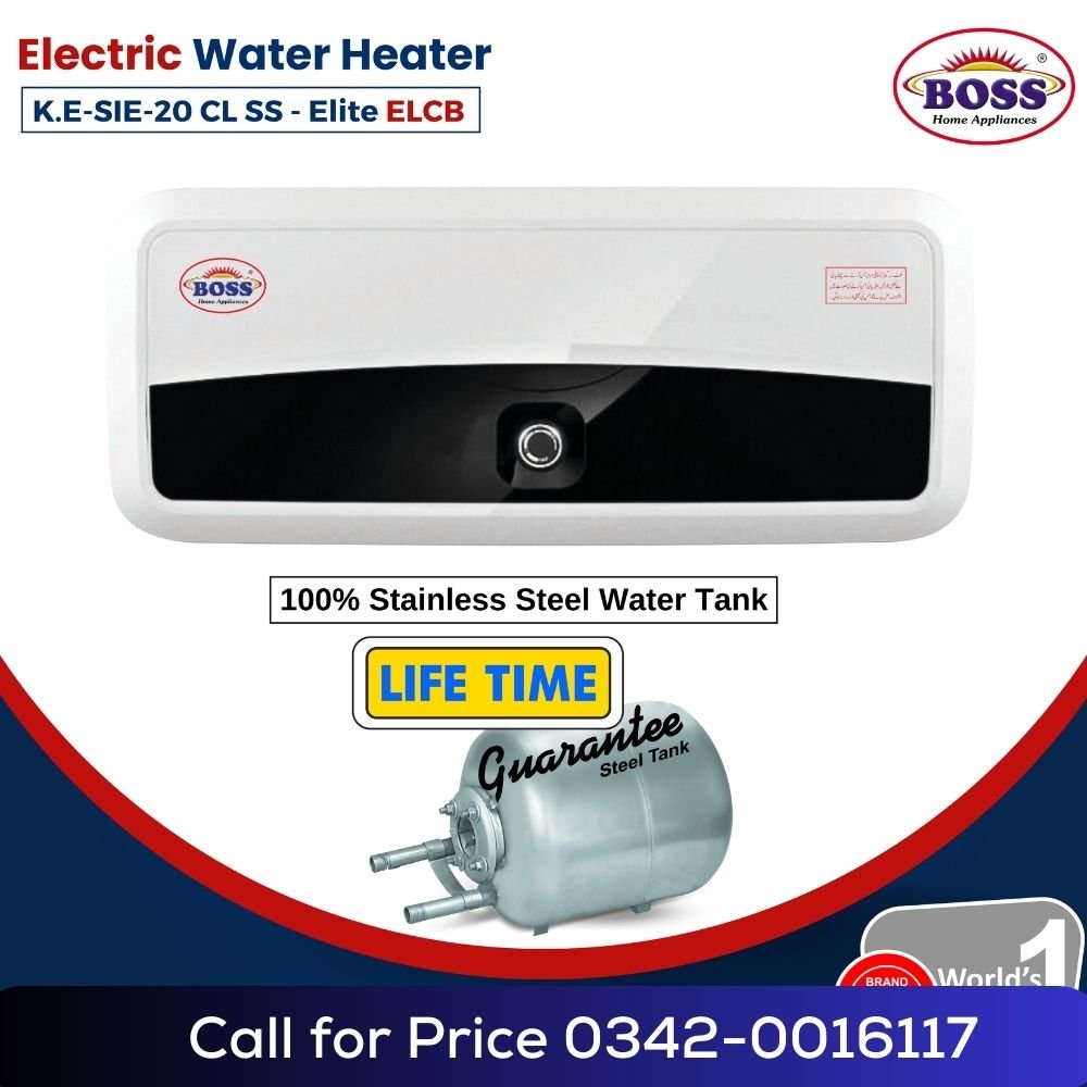 Boss SIE 20CL Supreme Steel Geyser Elite Series online. Features premium stainless steel build advanced leakage protection & instant heating. Fast home delivery