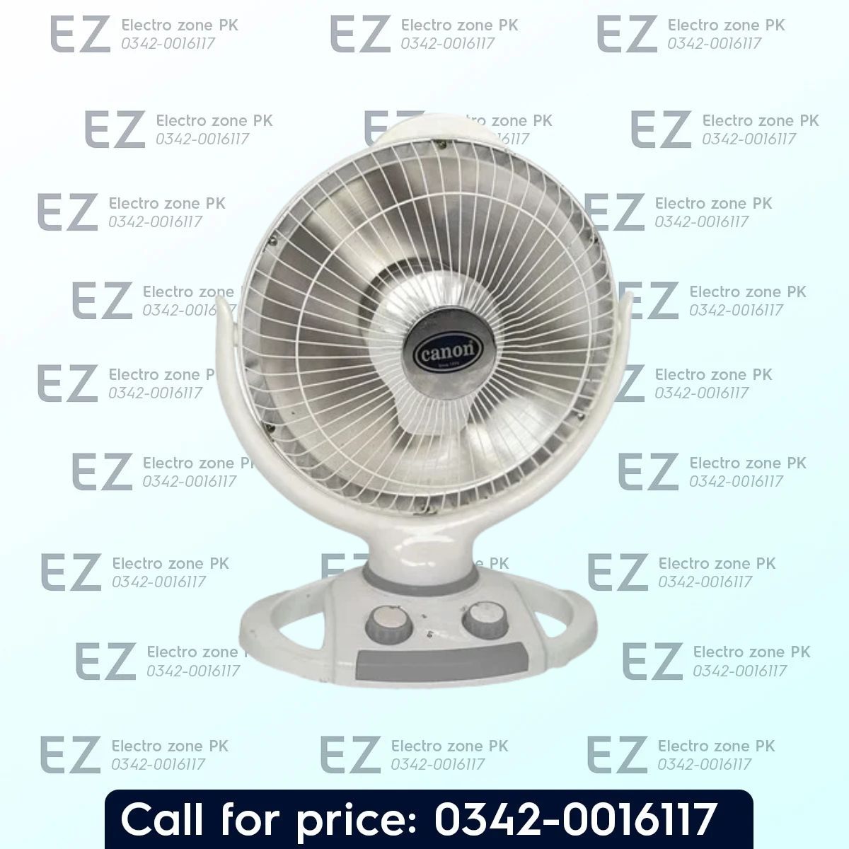 Canon CHA IH 14 4590 Electric Room Heater offers dual power settings, a ceramic heating plate, 180° rotation, and a safety grill for efficient heating.