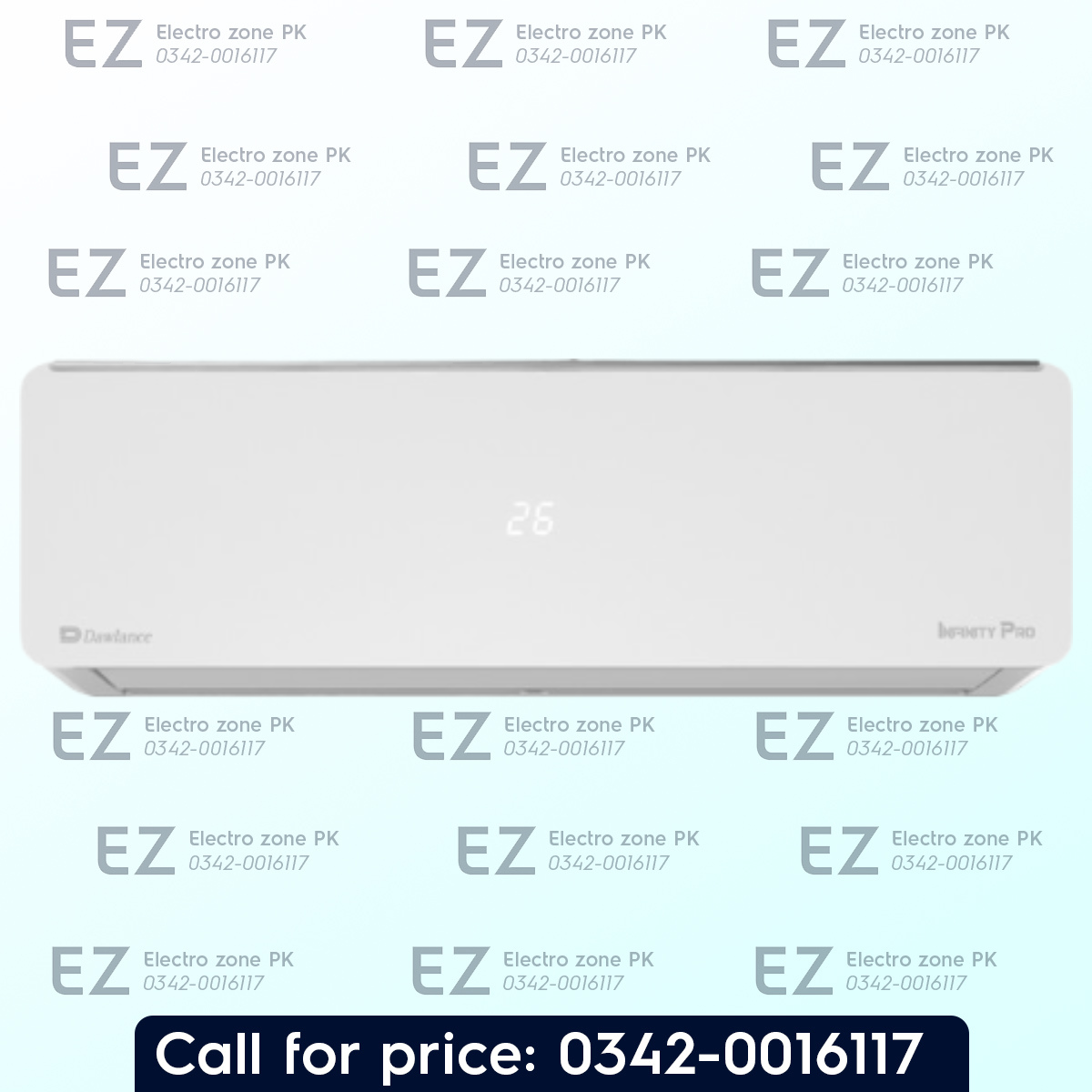 Dawlance 1.5 Ton Infinity Pro Inverter AC in Pakistan. Heat & Cool, Gold Fin coating, Active Carbon Filter, I-Feel technology, and energy-saving performance.