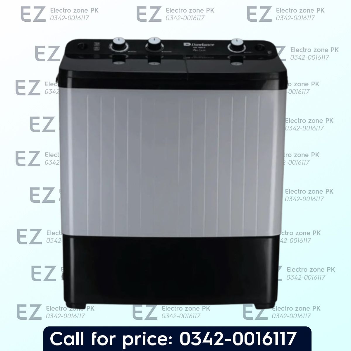 Dawlance 10090 10KG Twin Tub Washing Machine features a 10kg wash capacity, powerful pulsator, and dual-tub operation for efficient laundry cleaning.