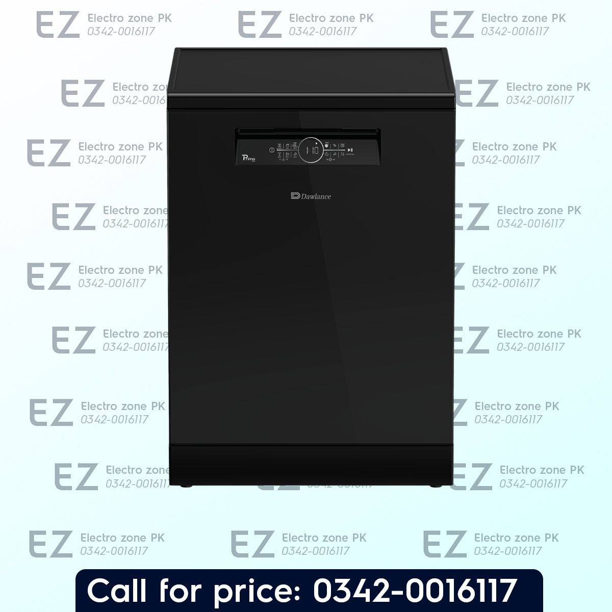Dawlance DDW 1470 Glass Black Inverter Dishwasher offers powerful cleaning, inverter technology, efficient water usage, multiple wash programs.