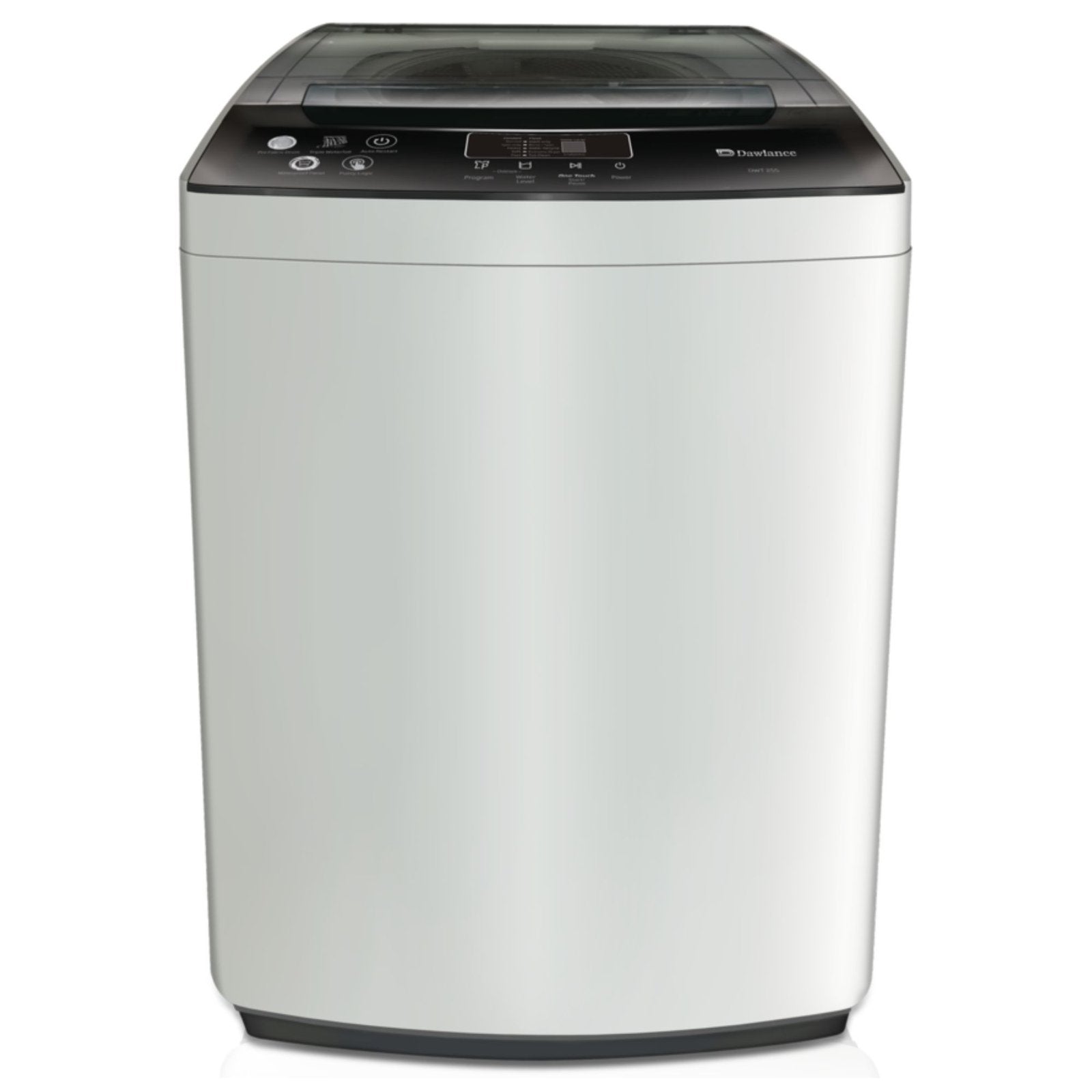 Dawlance DWT 9060 EZ Washing Machine 8-KG Capacity features pulsator wash, multiple wash programs and efficient water extraction for reliable laundry performance.