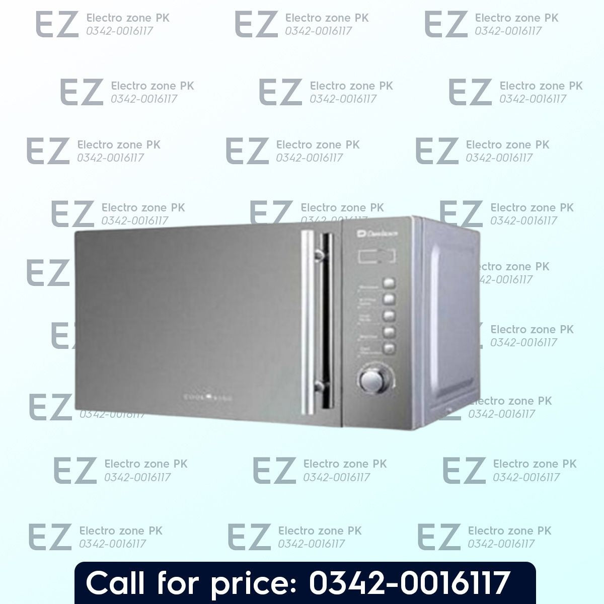 Dawlance DW 295, featuring a 700W digital control panel, reliable 230V efficiency, and a sleek silver finish. Available on monthly easy installments plans.