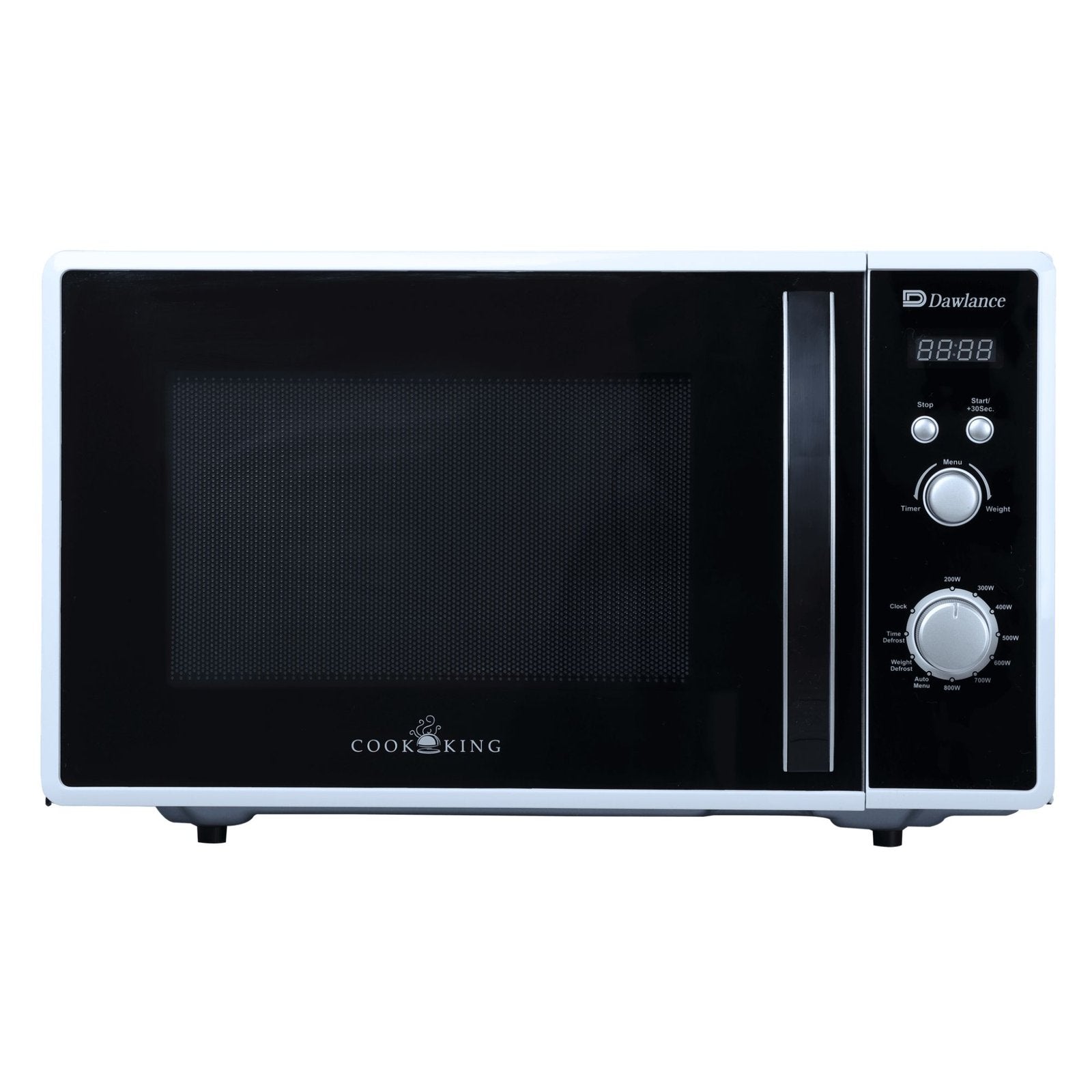 Engineered for efficient daily cooking, the Dawlance DW 388 Microwave Oven features a digital control panel, 23-liter capacity, and 800W heating power.