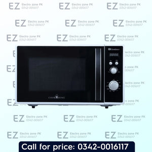 Engineered for efficient daily cooking, the Dawlance DW 388 Microwave Oven features a digital control panel, 23-liter capacity, and 800W heating power.