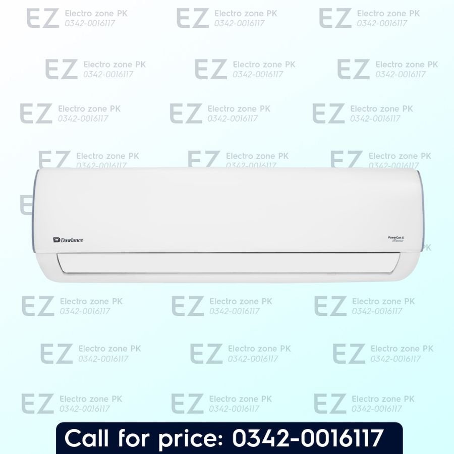 Dawlance Powercon X 1.5 Ton Inverter AC features T3 cooling, variable-speed compressor and optimized refrigerant flow. Shop at Electro Zone Pakistan today.