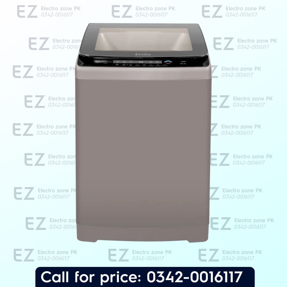 Ecostar EW F1202DC Washing Machine features efficient wash cycles, powerful motor and optimized water management for reliable cleaning at Electro Zone Pakistan.