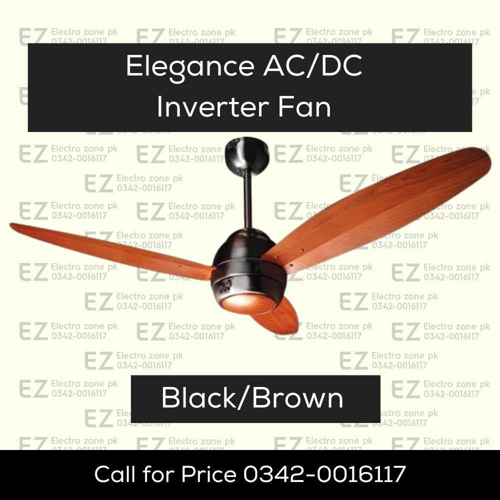 Pak Fan Elegance 56 AC/DC Inverter Ceiling Fan -  Energy Efficient Durable Motor - Rustproof Strong Body - Noiseless Performance