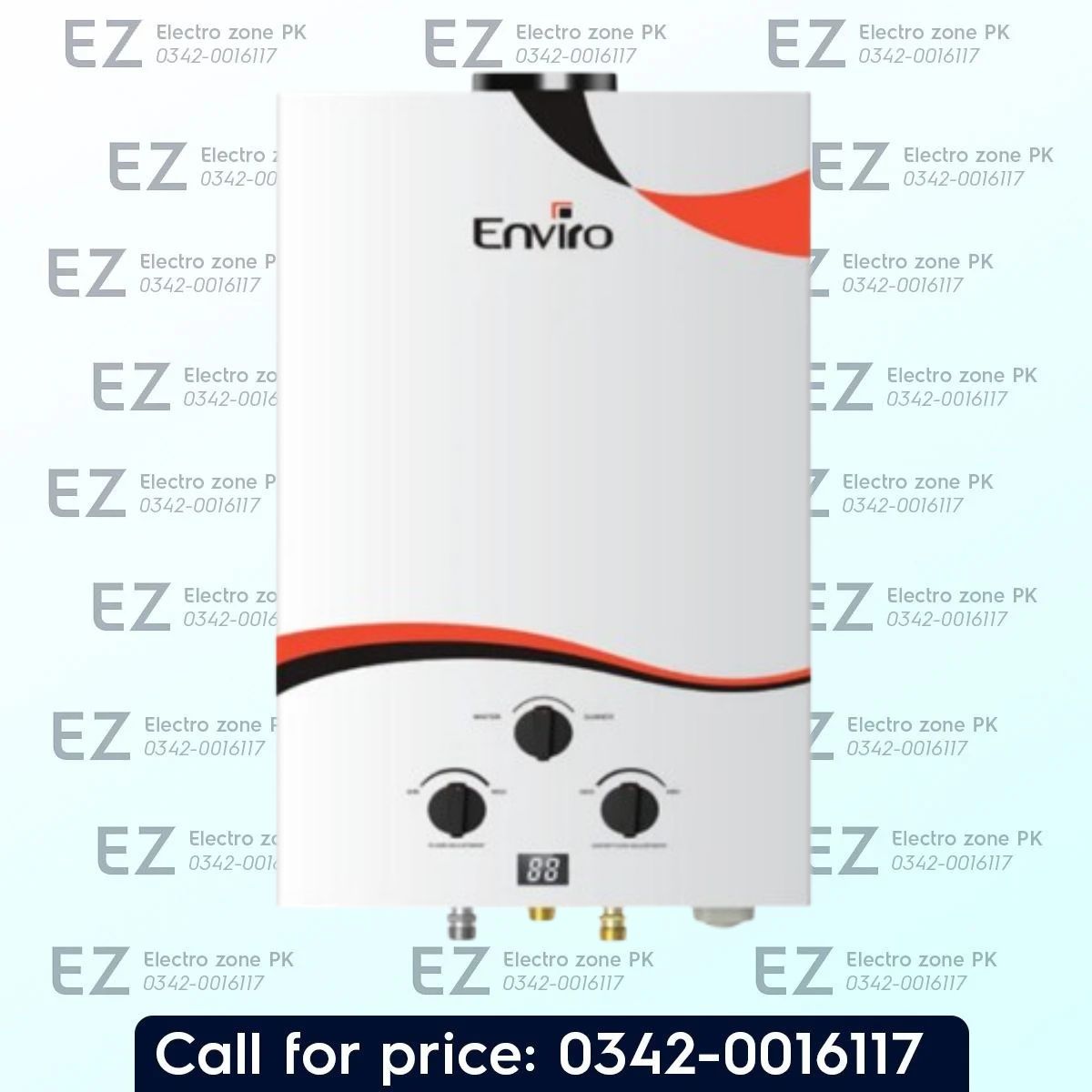 Enviro EGWH 1000 Instant Gas Water Geyser with 10L capacity and efficient LPG heating. Check the latest price in Pakistan at Electro Zone Pk today.