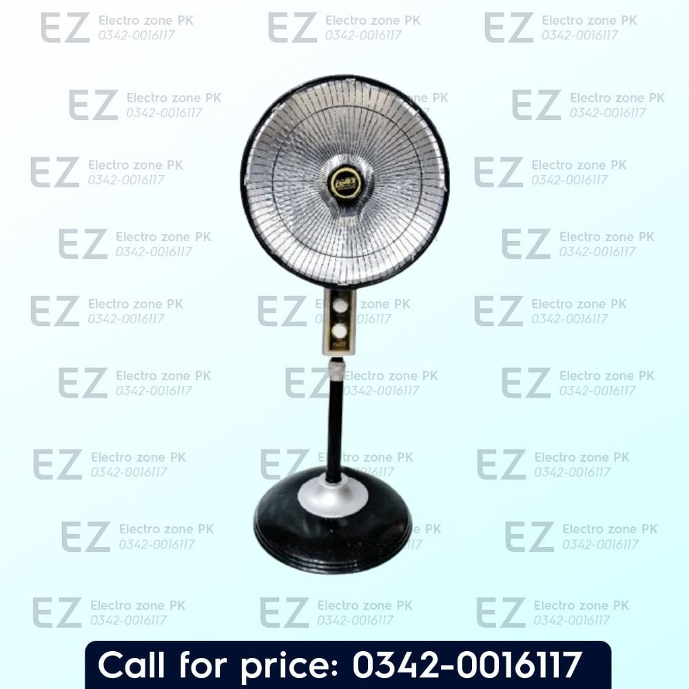 Finex Dish Sun Heater RTM 137180 features radiant heating technology, efficient heat output and durable construction for reliable warmth at Electro Zone Pakistan.