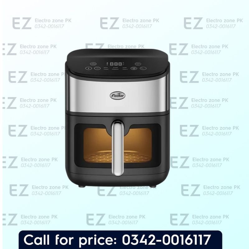 Fischer FAF 601WD Digital Air Fryer 6 Liters features rapid air circulation, digital controls, adjustable temperature and timer at Electro Zone Pakistan.