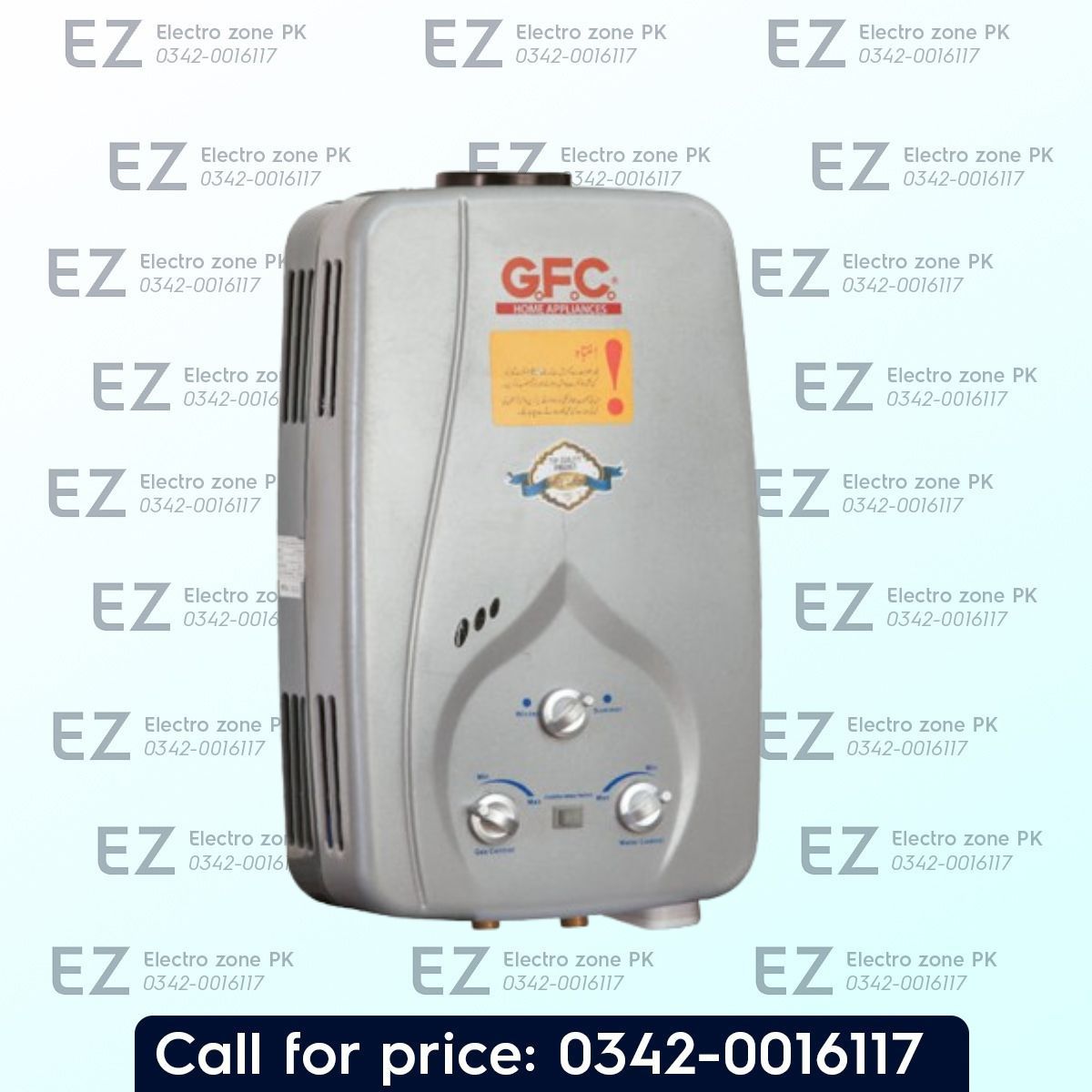 GFC GF 708 Instant Gas Water Heater with instant heating, automatic ignition, safety protection, efficient gas usage, and reliable hot water delivery.
