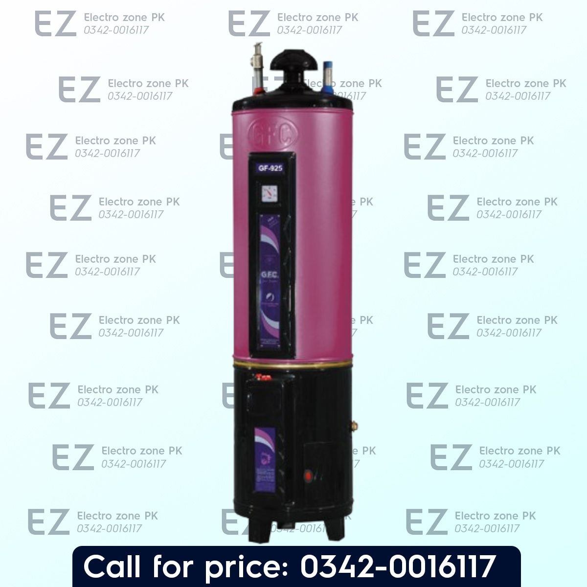 GFC GF 925 Double Action 2 in 1 Gas Geyser with efficient water heating and reliable performance from Electro Zone PK for convenient hot water.