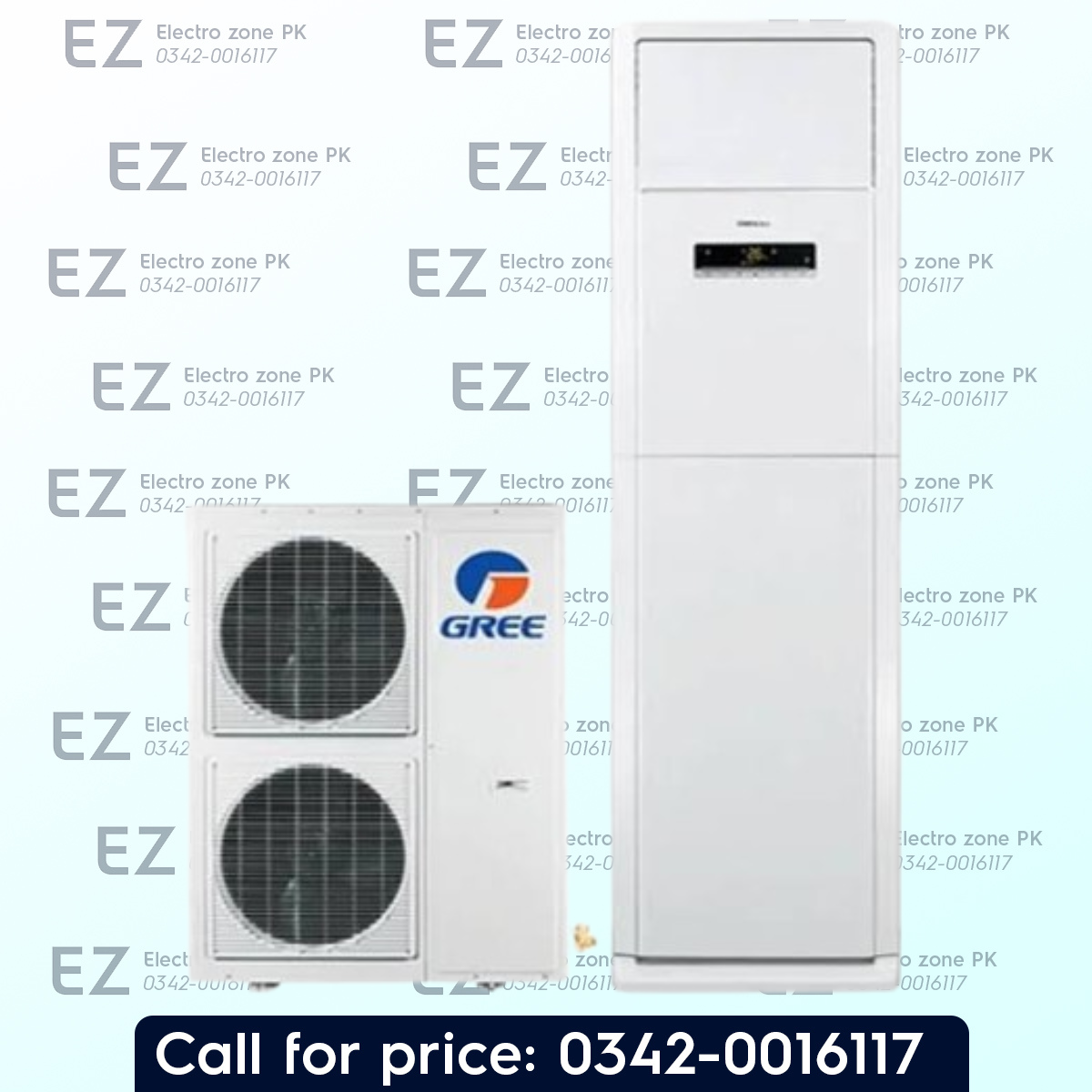 Gree 4 Ton GF 48TFIH DC Inverter AC Floor Standing features DC inverter cooling, powerful airflow and energy-efficient performance at Electro Zone Pakistan.
