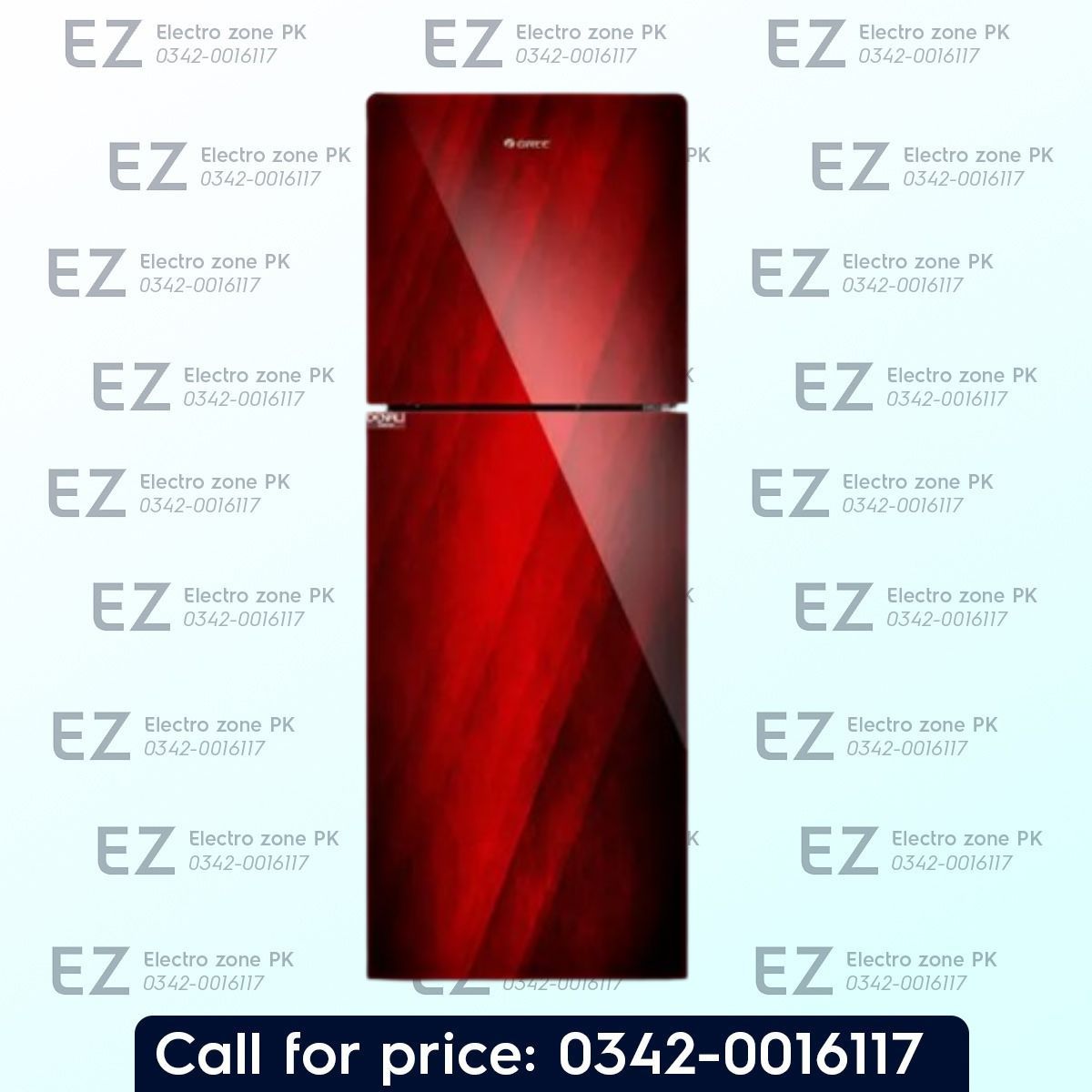 Gree Denali 7620G 310 Liters Refrigerator with 4-star efficiency, R600a refrigerant, LED lighting, and humidity-controlled crisper at Electro Zone PK.