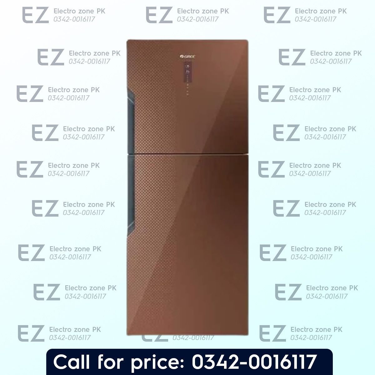 Gree Everest 9978G 489 Liters Refrigerator with 4-star efficiency, R600a refrigerant, low-voltage operation, LED lighting, and humidity-controlled storage.