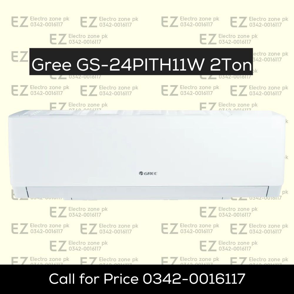 Gree GS 24PITH11W Inverter Air Conditioner 2 Ton features inverter cooling, efficient airflow and energy-saving performance at Electro Zone Pakistan for homes.