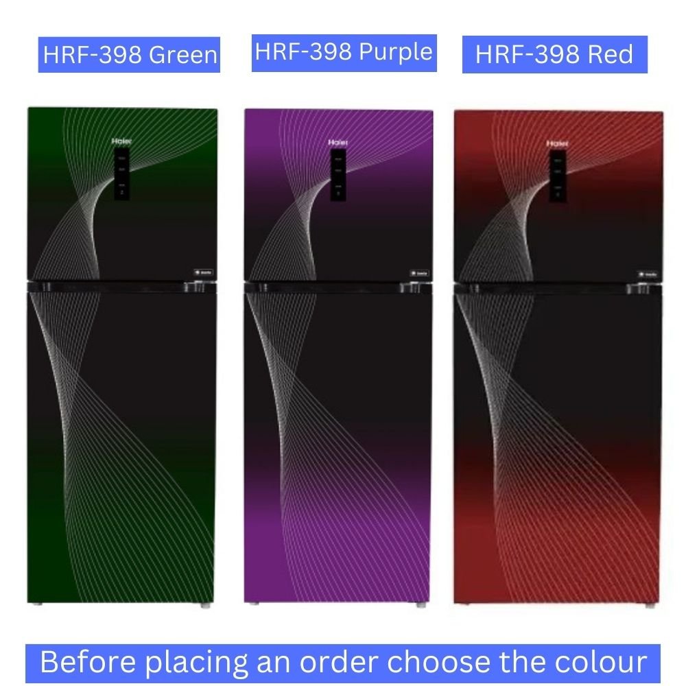 Haier HRF-398 IF Series Refrigerator in three color options.
