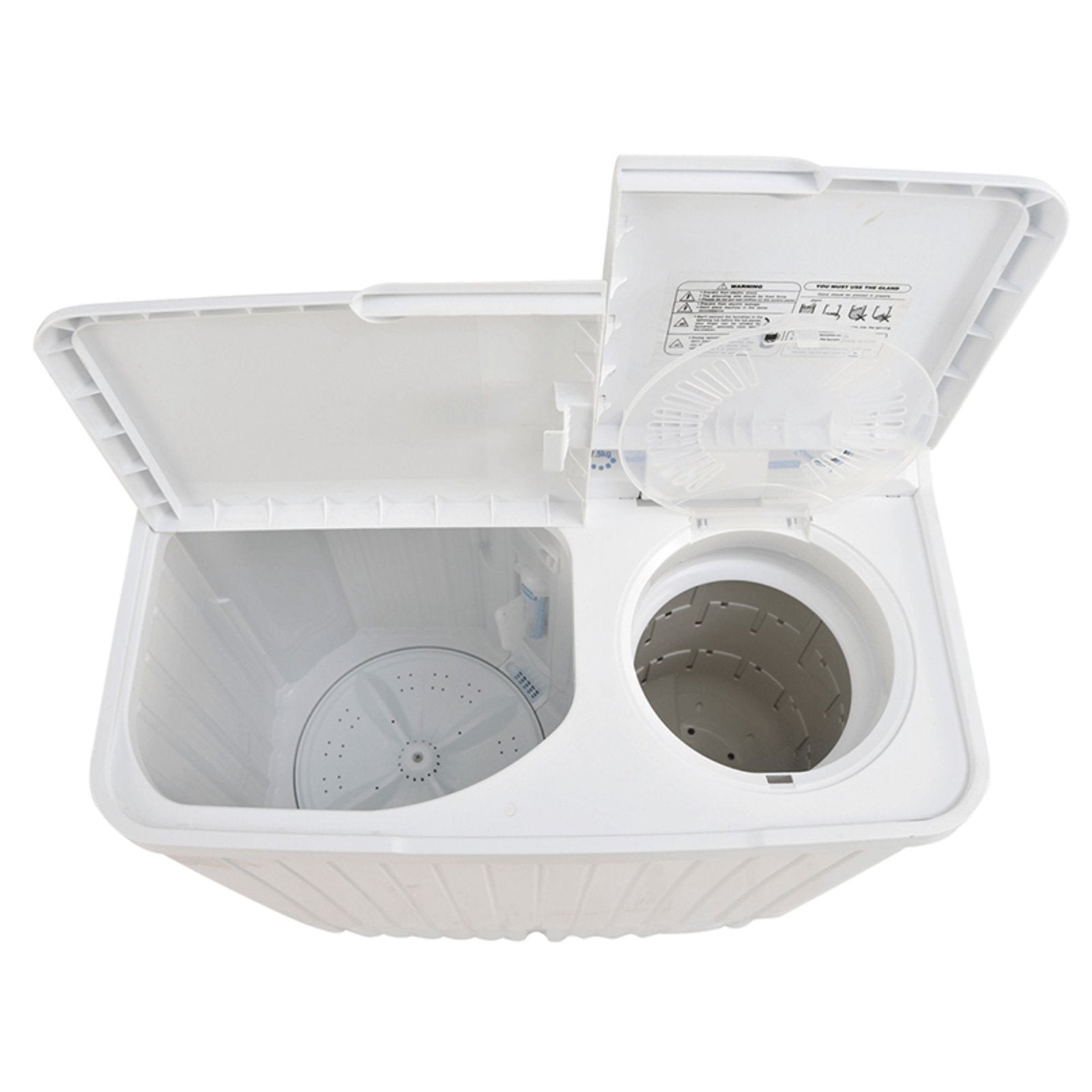 Haier HWM 75-AS 7.5 Kg Washing Machine - Twin Tub - Semi Automatic - Vrgin Plastic