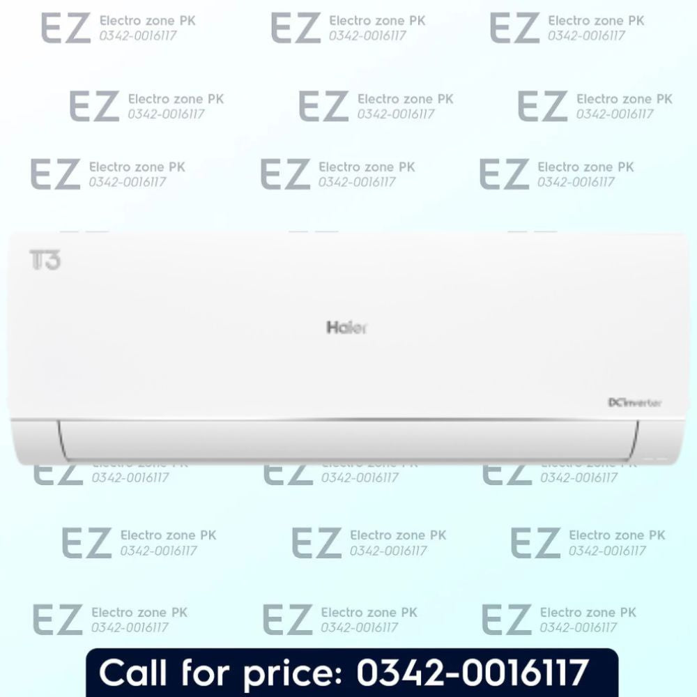 Haier 19HFN T3 1.5 Ton DC Inverter AC features T3 compressor, 65°C operation and efficient cooling performance. Shop at Electro Zone Pakistan today.