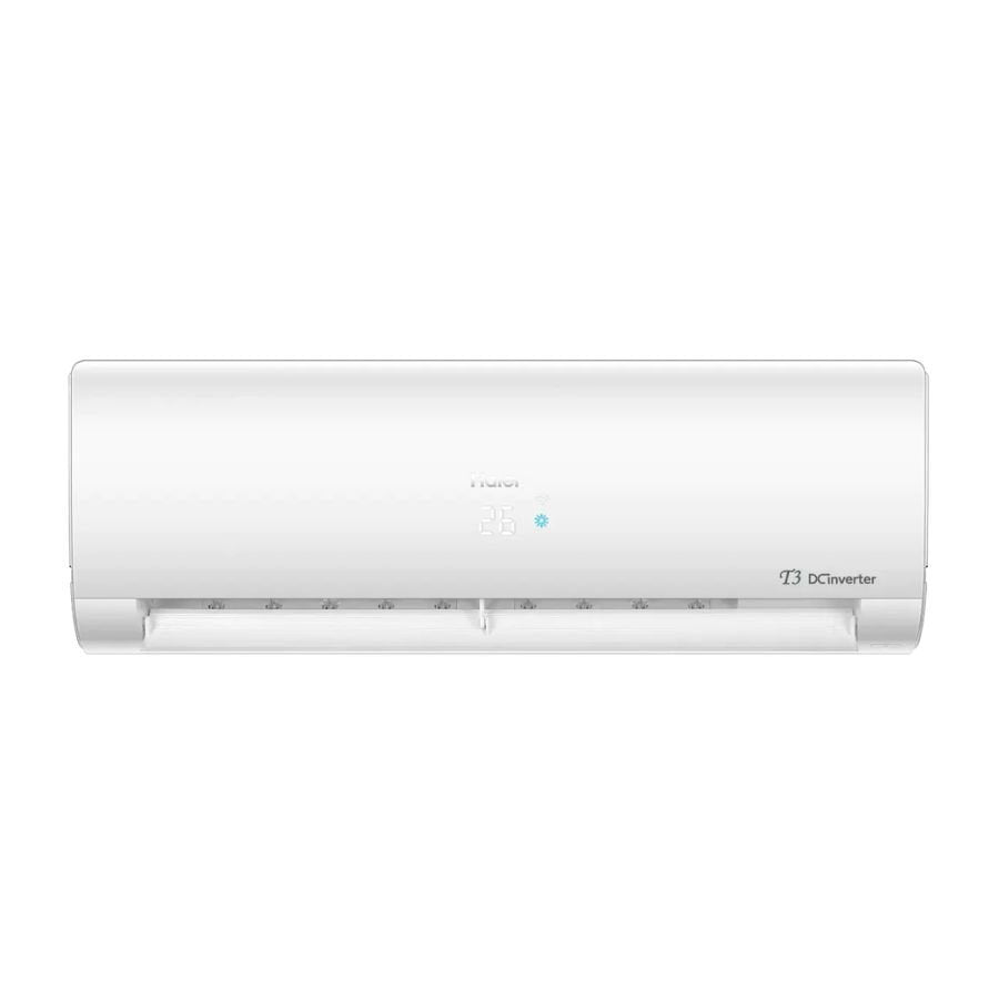 Haier 19 HFAB T3 inverter ac at the lowest rates. air conditioner features BTU: 21,000 Current (A): 2.3 ~ 9.0 Air Flow Volume: 1100 m3/h Refrigerant: R-32.