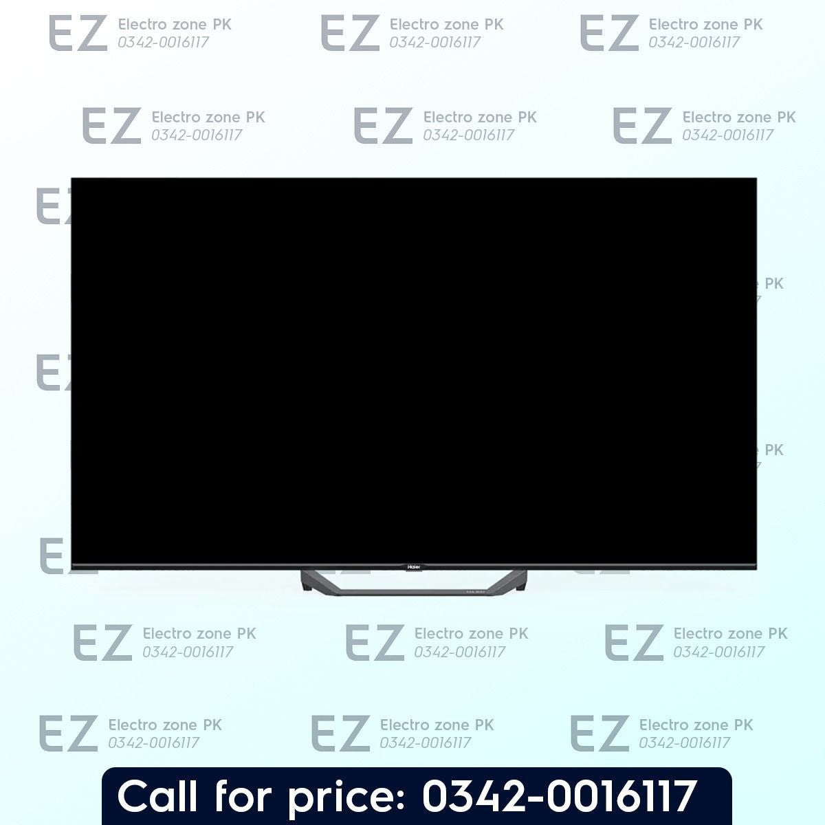 Haier 50 Inch H50S80EUX 4K QLED Google TV from Electro Zone Pakistan with stunning visuals, Google TV, smart features, and powerful sound.