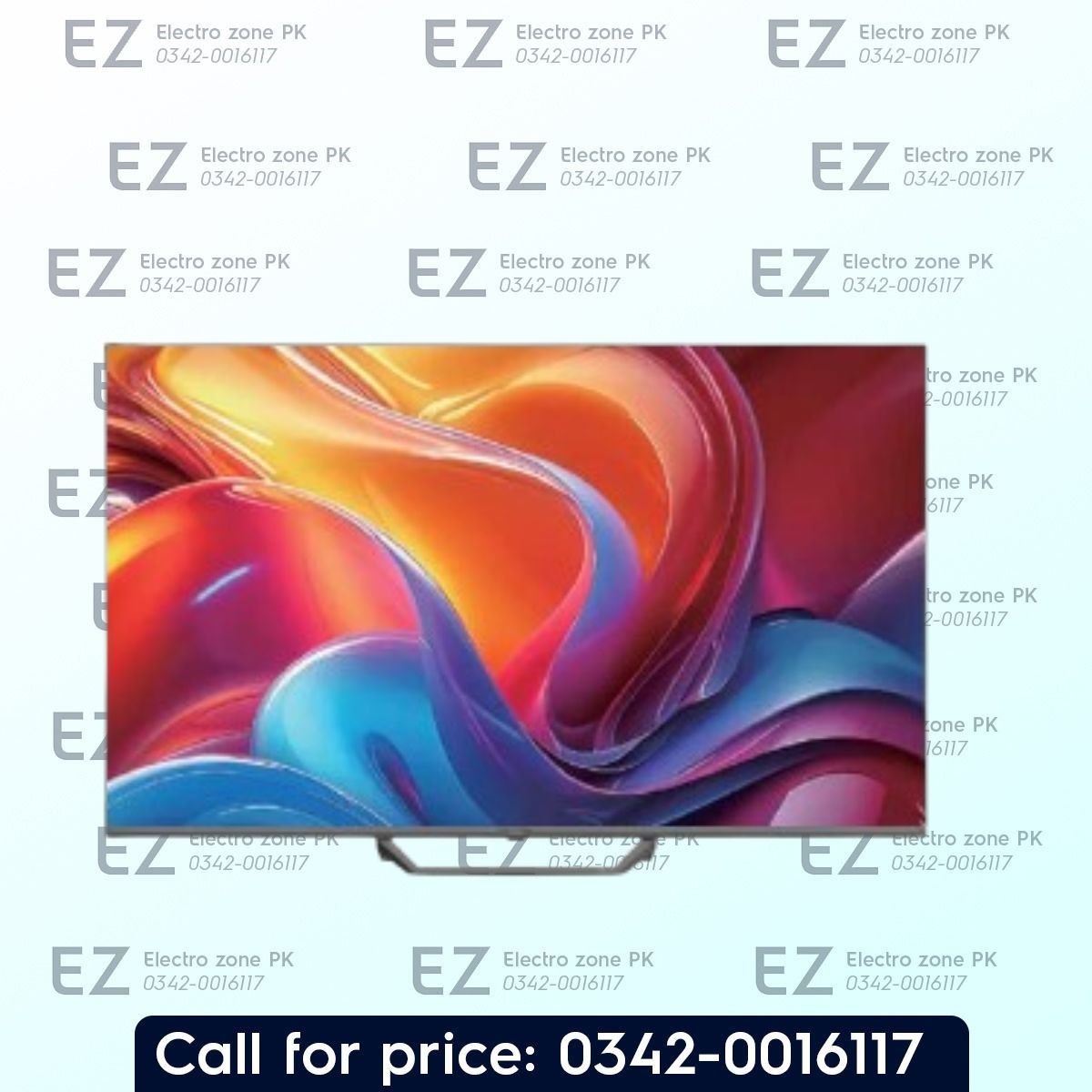 Haier 55 Inch H55M80FUX Mini QLED Google TV from Electro Zone Pakistan with 4K clarity, vibrant display, smart Google TV, and immersive entertainment.