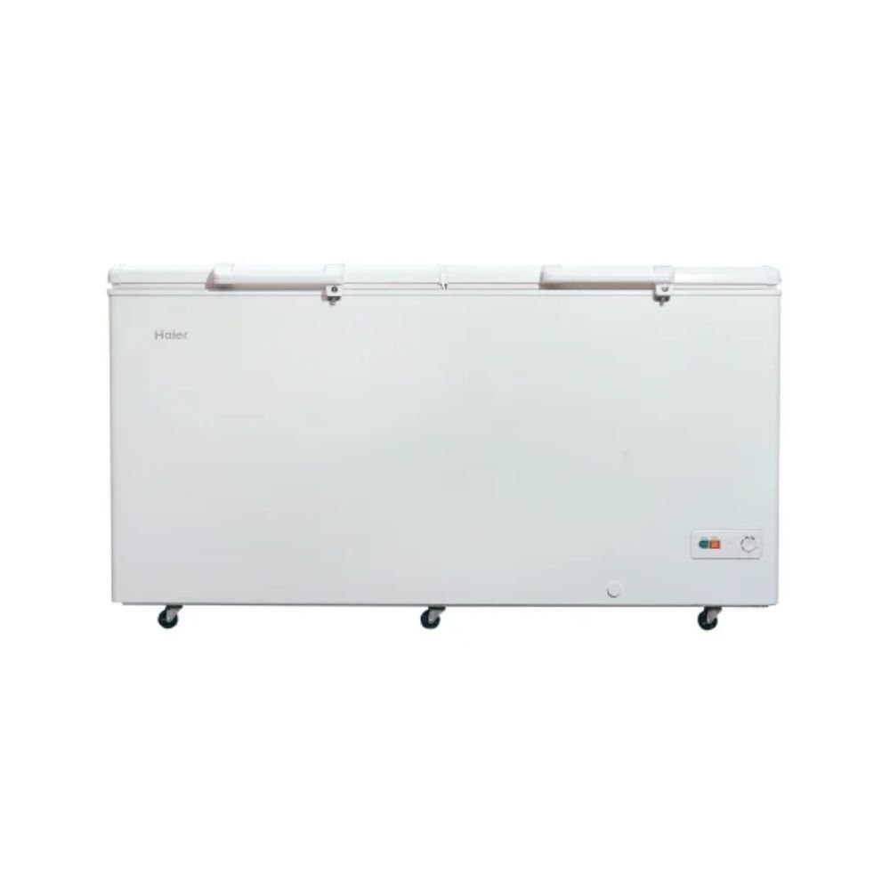 Haier HDF-545 19 CFT Double Door Deep Freezer features fast freezing, spacious storage and efficient cooling for performance at Electro Zone Pakistan for use.