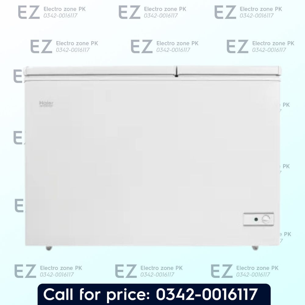 Buy the Haier HDF 230 Inverter Deep Freezer with 230L capacity, twin cabinet, 5-side copper evaporator, and -28°C freezing. Best price in Pakistan.