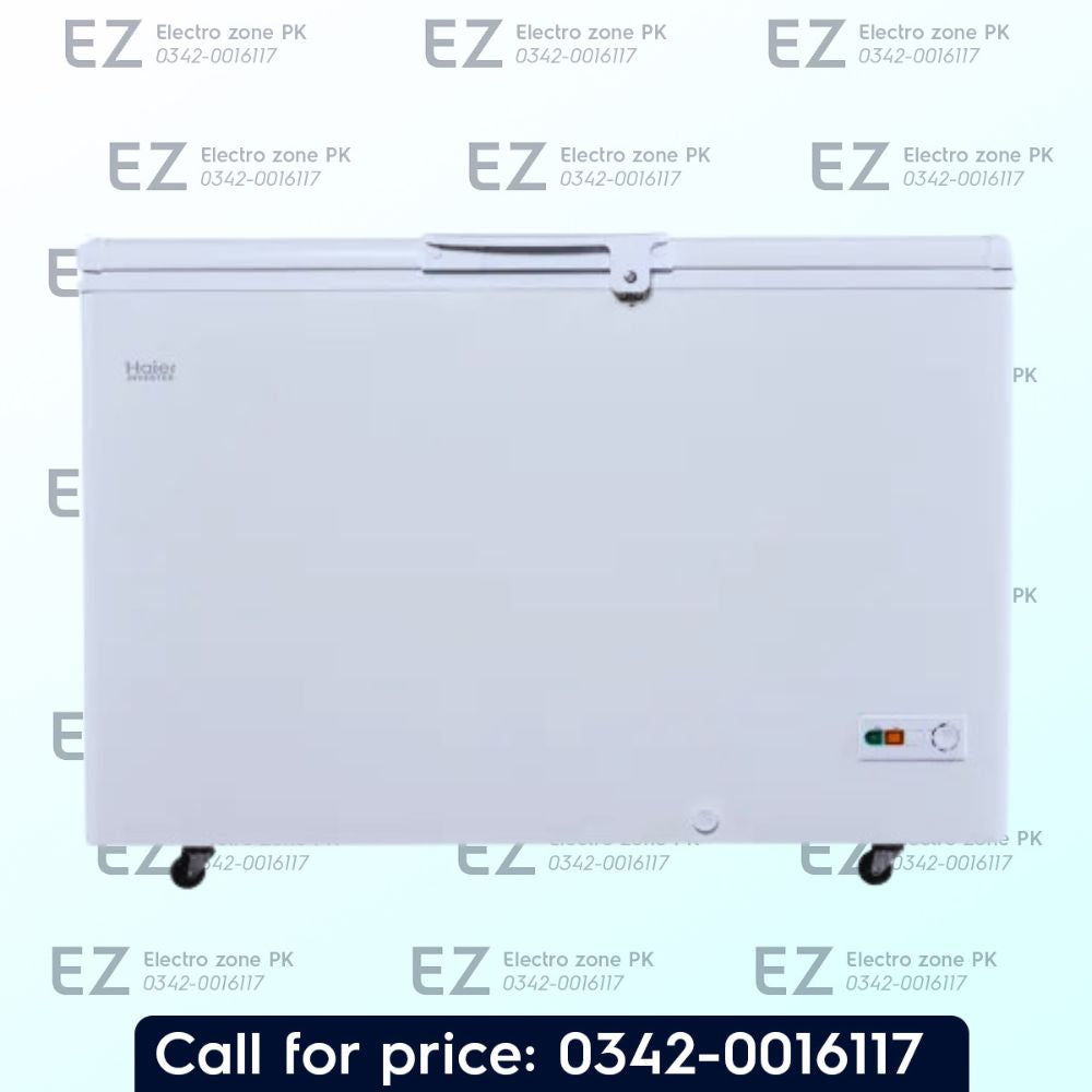Buy the Haier HDF 405 Inverter Deep Freezer with 405L capacity, Super Freeze, 5-side copper evaporator, and 10-years warranty at the best price in Pakistan.