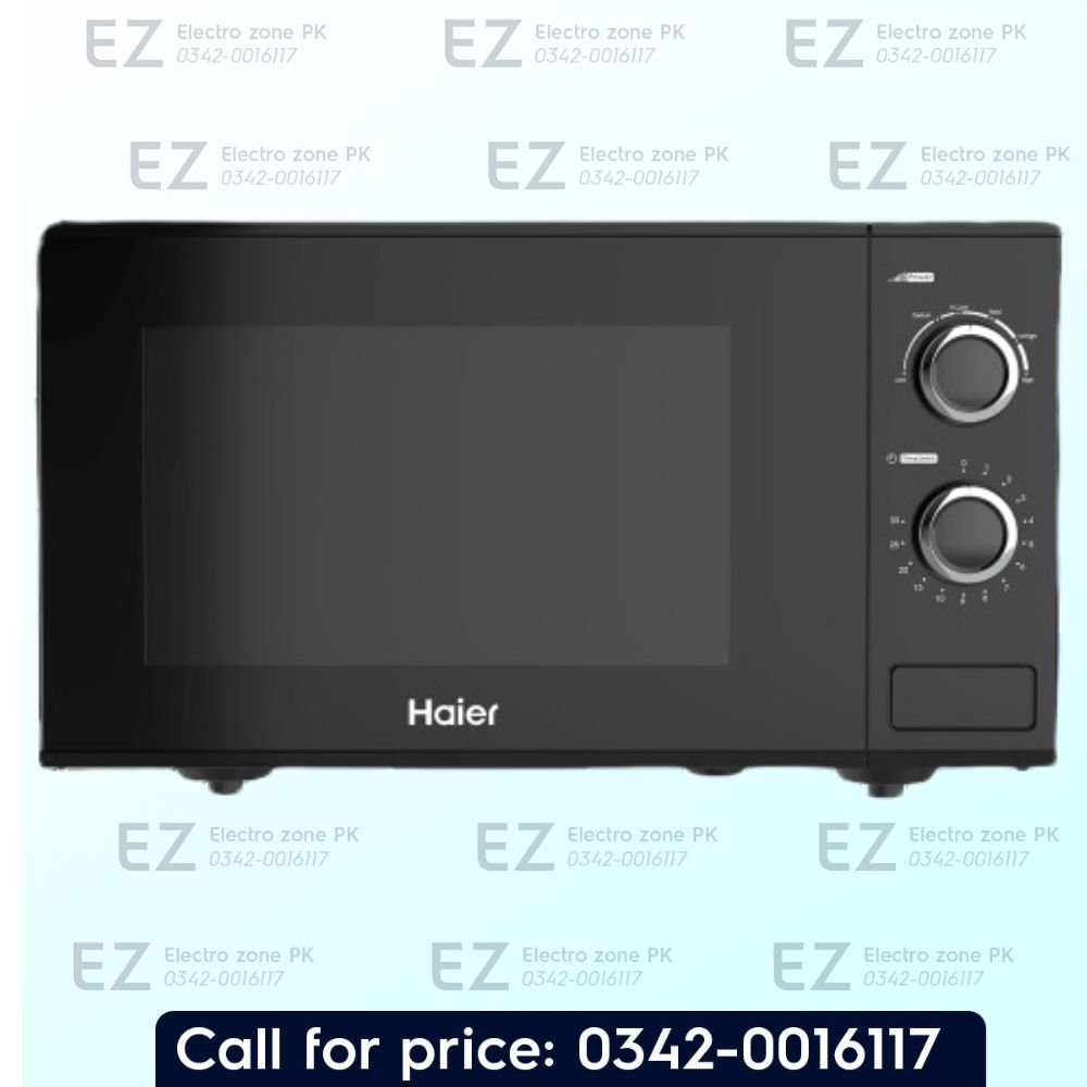 Haier HGL-25MPX8 25 Liter Solo Microwave Oven features efficient heating, manual controls and spacious cooking capacity at Electro Zone Pakistan.