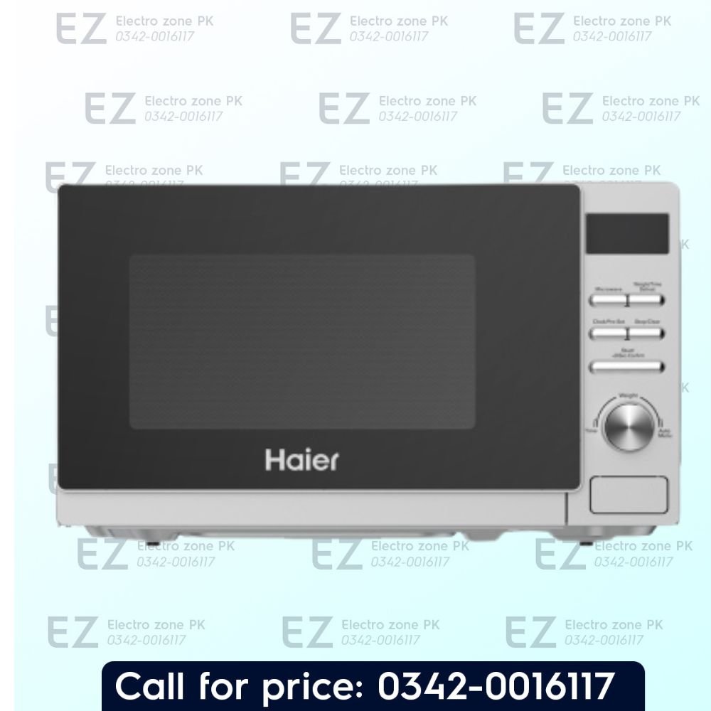 Haier HMW-20DSS 20 Liter Digital Solo Microwave Oven features digital controls, multiple power levels and efficient microwave heating at Electro Zone Pakistan.