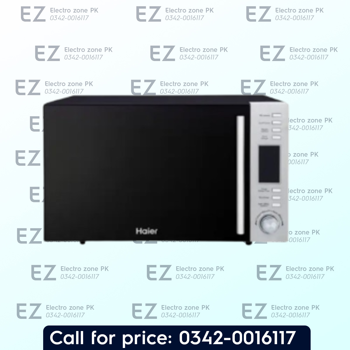 Buy Haier HMW-32300B Grill Microwave Oven in Pakistan. Features 32L capacity, 1200W power, dual grill modes, auto menu, and digital controls.