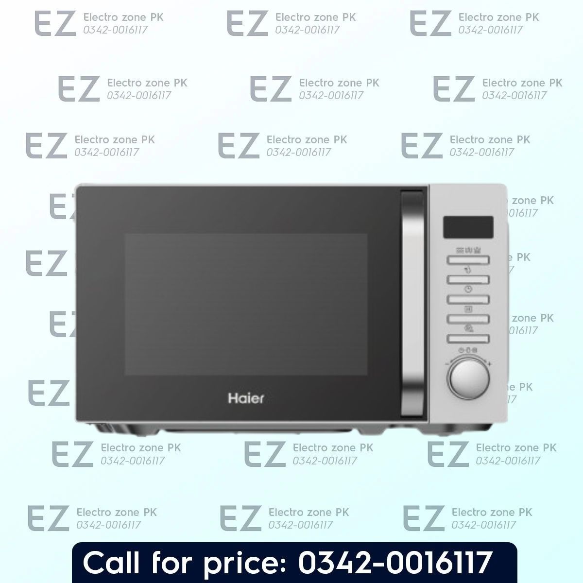 Haier HMW 20DGS 20L Grill Microwave Oven with 20L capacity, grill function, and auto menus. Check the latest price in Pakistan at Electro Zone PK.