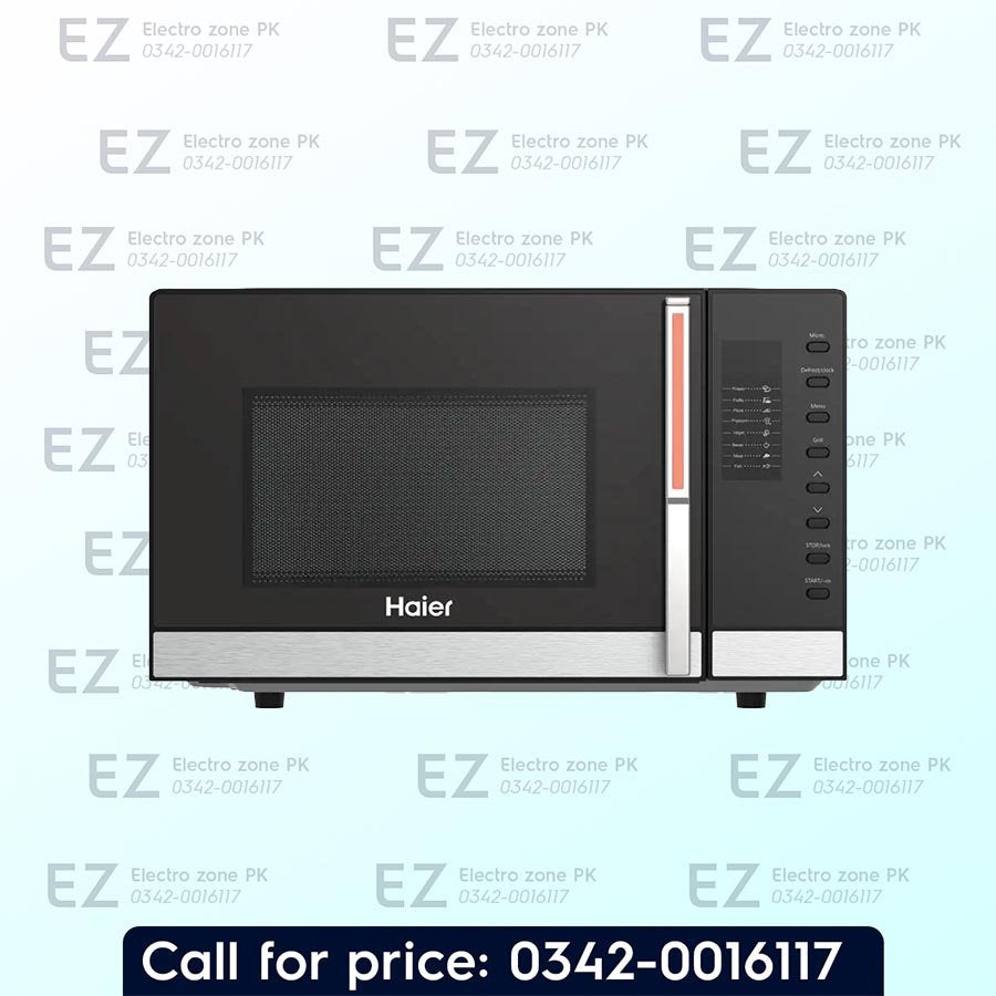 Haier HMW 23200 23L Microwave Oven features digital display, multiple power levels and efficient microwave heating for precise cooking at Electro Zone Pakistan.
