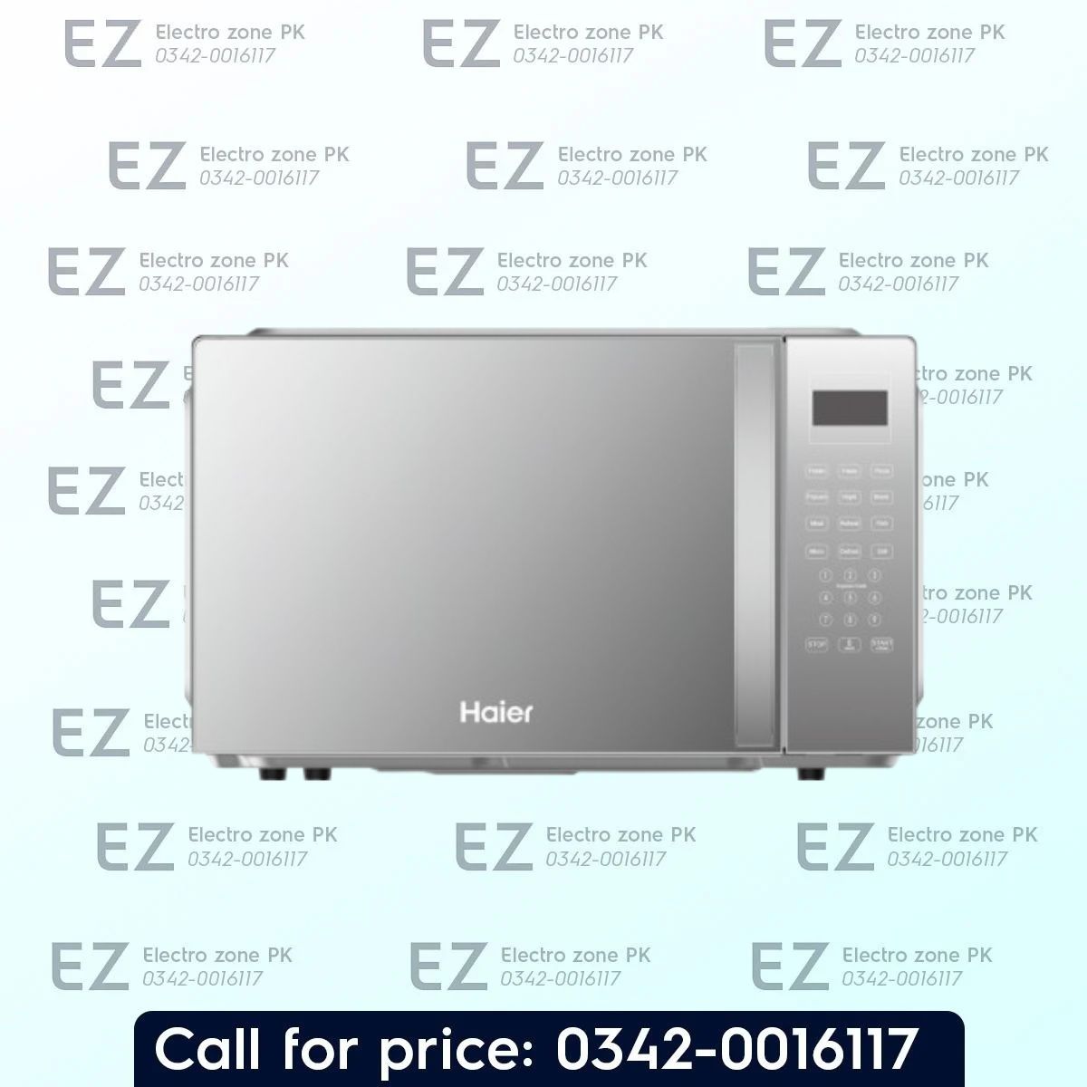 Haier HMW 45DGM 45L Grill Microwave Oven with 45L capacity, grill function, and auto menus. Check the latest price in Pakistan at Electro Zone Pk.