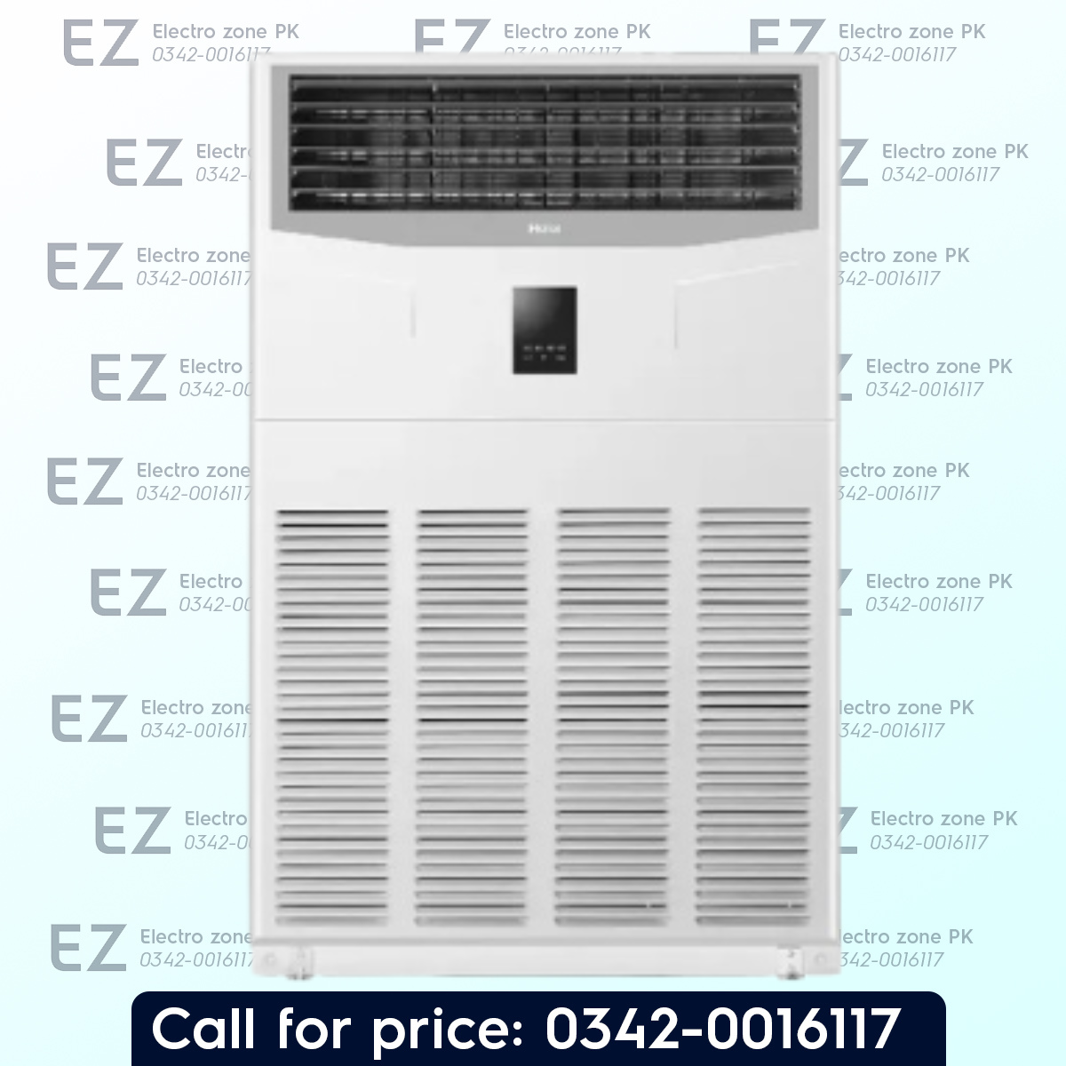 Haier HPU 96HE DC 8 Ton DC Inverter Floor Standing AC with Heat & Cool, 15m air throw, concealed LED display, and powerful commercial performance.