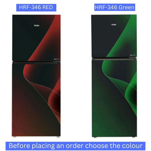 Haier HRF346 IP Series Inverter Refrigerator 12 CFT features energy-saving inverter technology, fast cooling and spacious storage at Electro Zone Pakistan.
