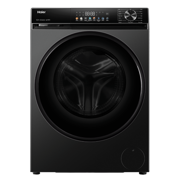 Haier HWD120-BP12357S8 12KG Inverter Front Load Washing Machine features Direct Motion Motor, smart wash cycles and efficient cleaning at Electro Zone Pakistan.