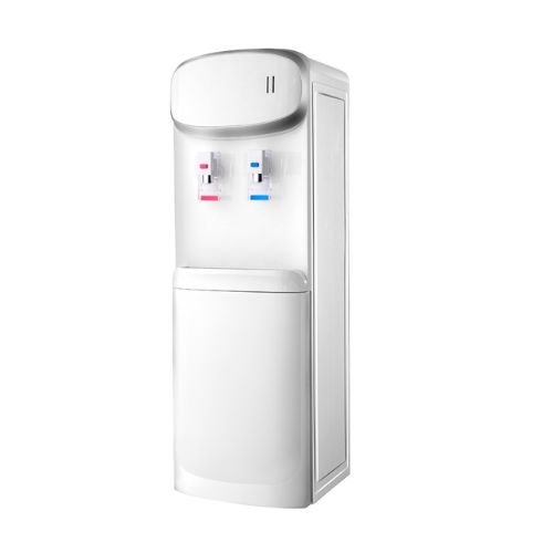 Haier HWD 206 White Single Door Water Dispenser offers hot and cold water, efficient cooling, stylish design, and convenient storage for everyday use.