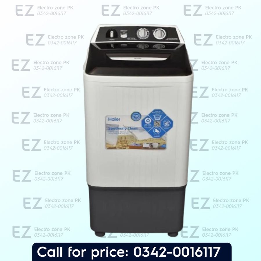 Haier HWM 120-35FF 12KG Washing Machine features powerful pulsator technology, multiple wash programs and efficient water control at Electro Zone Pakistan.