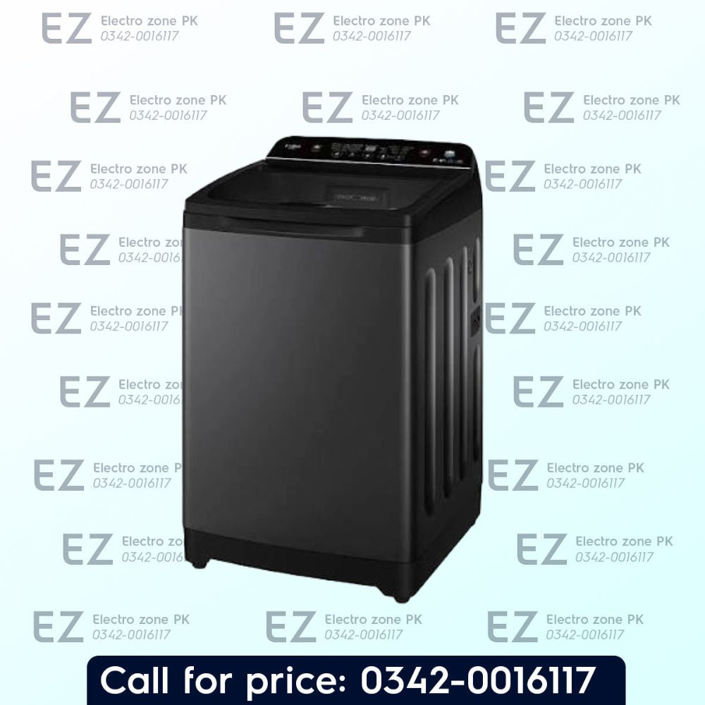 Haier HWM 130-688S8 13KG Top Load Automatic Washing Machine features inverter motor, smart wash programs and efficient water control at Electro Zone Pakistan.