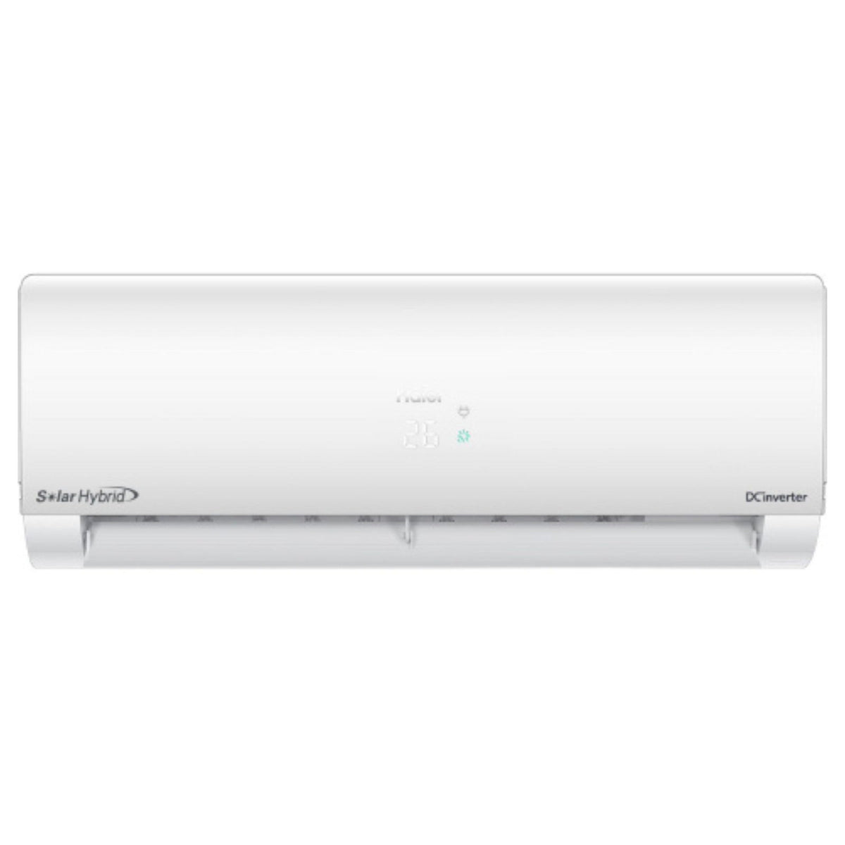 Haier Solar Hybrid Inverter 1.5 Ton AC with 4 Solar Panels features solar power operation, inverter control and efficient cooling. Shop at Electro Zone Pakistan.